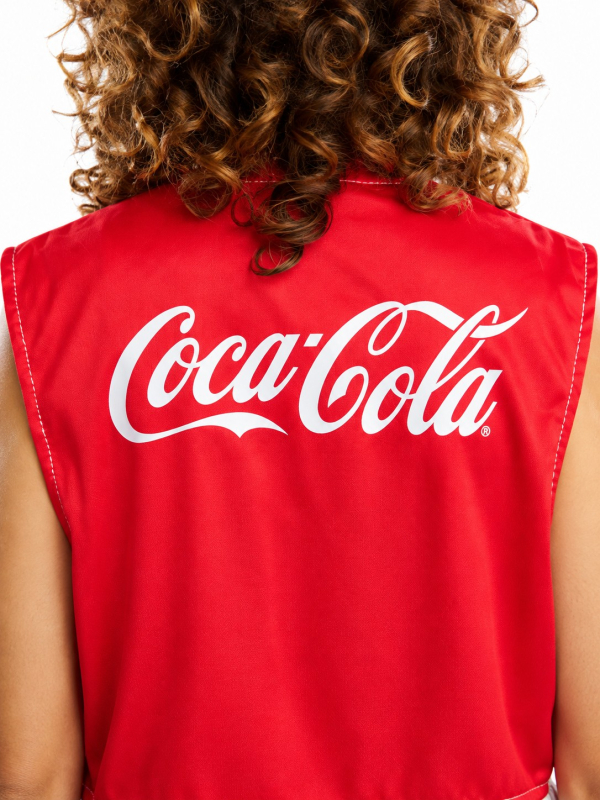 Déguisement cowboy femme Coca-Cola © rouge détail