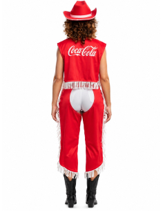 Déguisement cowboy femme Coca-Cola © rouge face 2