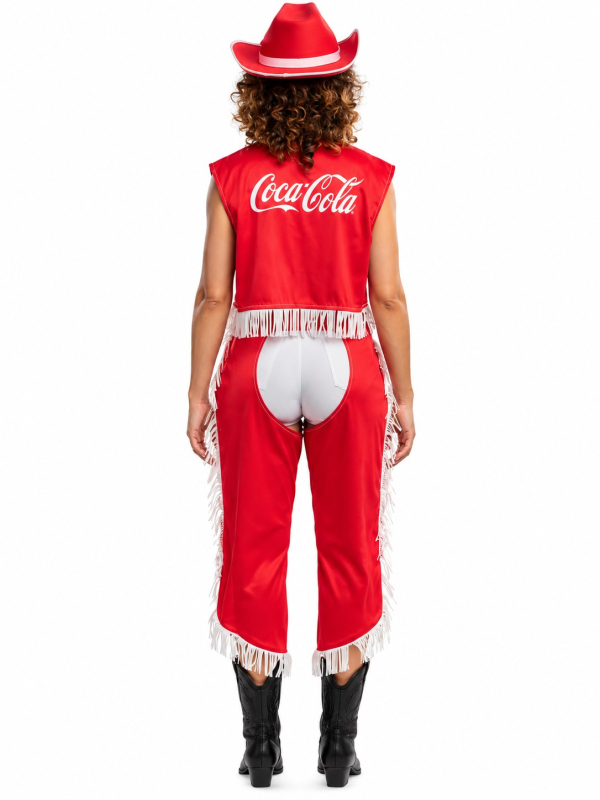Déguisement cowboy femme Coca-Cola © rouge dos