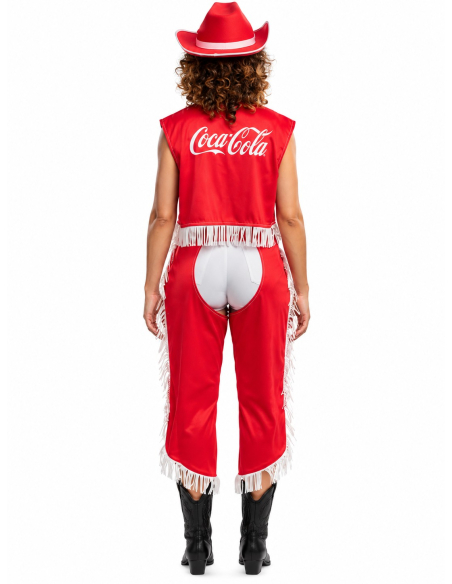 Déguisement cowboy femme Coca-Cola © rouge dos