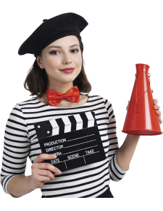Accessoires du set réalisateur de cinéma adulte mixte