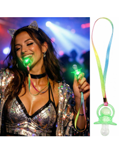 Tétine lumineuse avec cordon multicolore – adulte et enfant 2