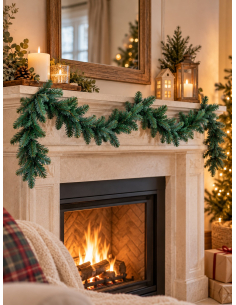 Guirlande de Sapin Artificiel Vert 270 cm – Décoration de Noël