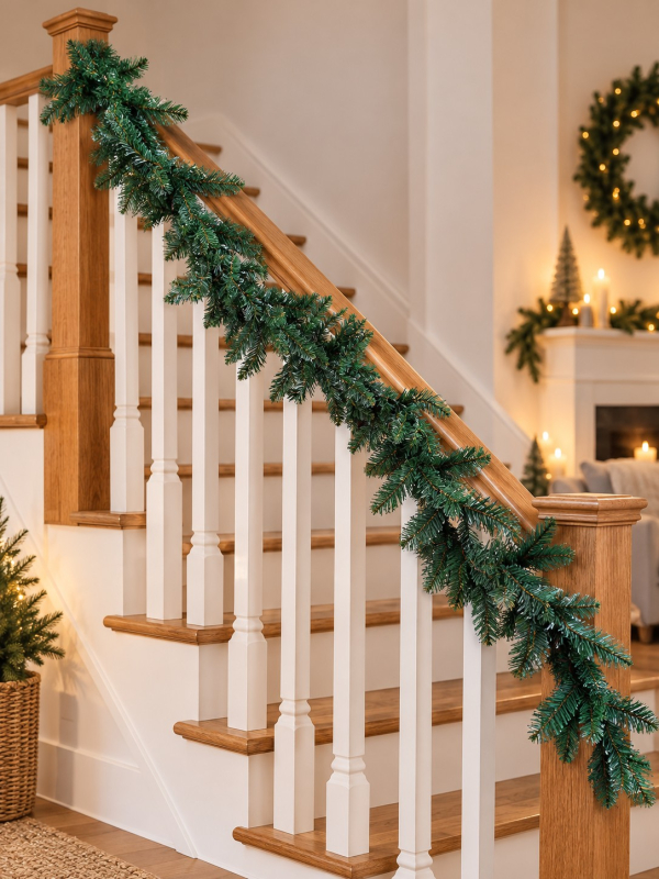 Guirlande de Sapin Artificiel Vert 270 cm – Décoration de Noël