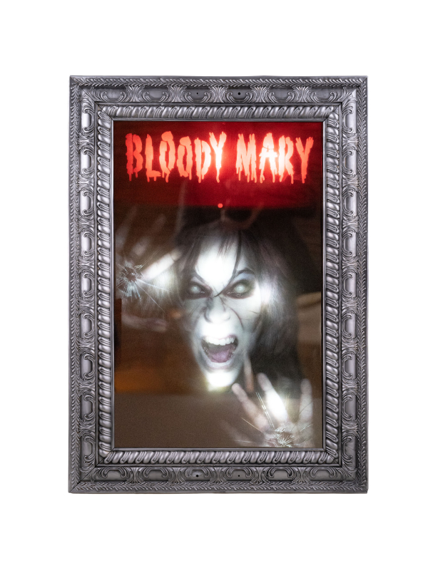 Miroir hanté Bloody Mary Halloween animé 76 cm – Son et lumière
