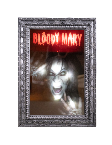 Miroir hanté Bloody Mary Halloween animé 76 cm – Son et lumière