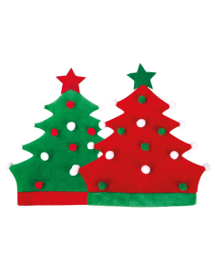 Bonnet Sapin de Noël en Feutre – Taille Unique – Coloris Aléatoire 2