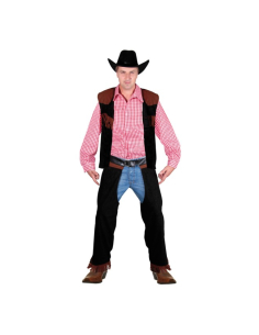 Déguisement Cowboy Homme 3 Pièces – Chemise, Gilet et Chaps
