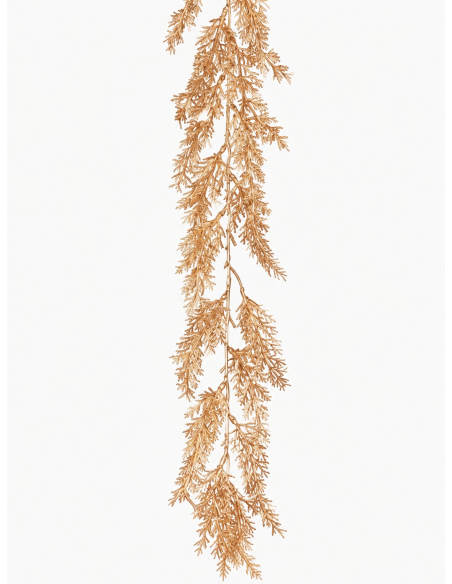 Guirlande de Noël Dorée 150 cm – Branches de Sapin Retombantes