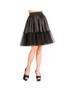 Jupon noir en polyester femme taille unique