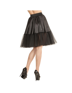 Jupon noir en polyester femme taille unique 2