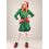 Déguisement Elfe de Noël Femme – Robe Verte et Rouge à Finitions Dorées