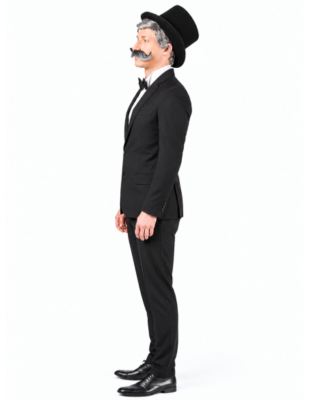 Déguisement Gentleman Rétro Homme Noir – Veste et Pantalon profil