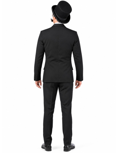 Déguisement Gentleman Rétro Homme Noir – Veste et Pantalon dos