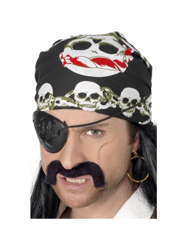 Bandana pirate noir | Accessoires