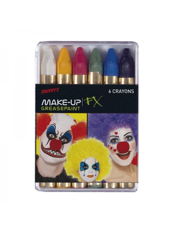 Boîtes de 6 crayons maquillage carnaval | Accessoires