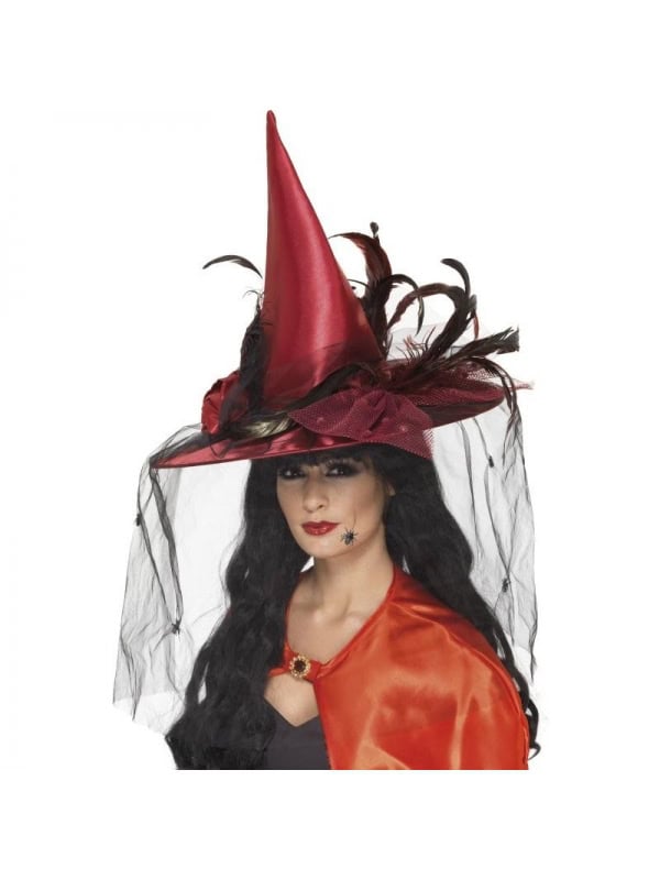 Chapeau de sorcière rouge | Accessoires