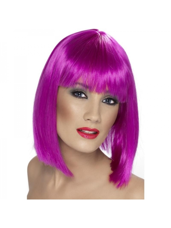 Perruque glam coeurte violette | Accessoires