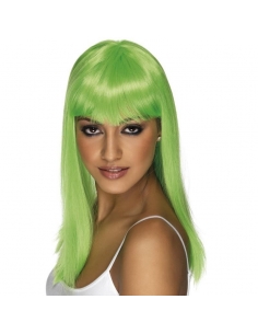 Perruque Vert Fluorescent Glamour pour Femme