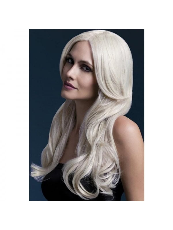 Perruque Khloe sexy 66 cm, blonde | Accessoires