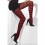 Collants rayés rouge et noir