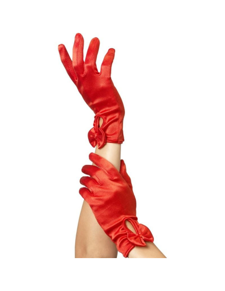 Gants coeurts avec Noeuds rouges | Accessoires