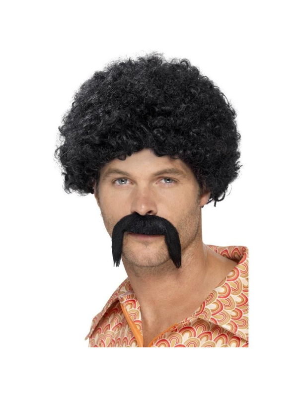 Kit disco Adulte (perruque, moustache)