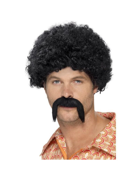 Kit disco Adulte (perruque, moustache)