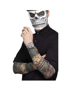 Paire de manches tatouages jour des morts | Accessoires
