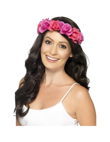 coeuronne de fleurs rose | Accessoires