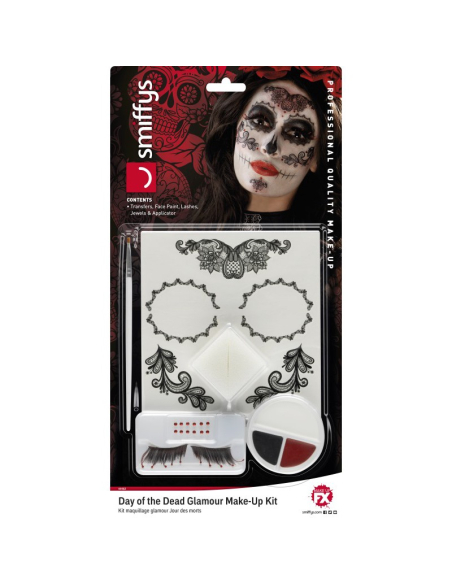 Kit de maquillage glamour jour des morts | Accessoires
