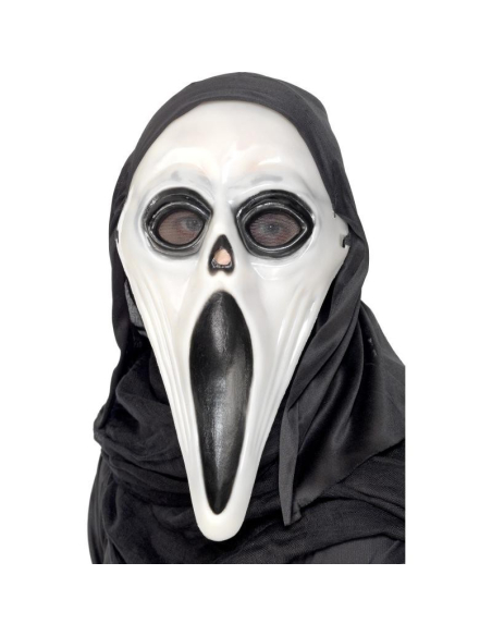 Masque fantôme hurlant phosphorescent + cagoule | Accessoires