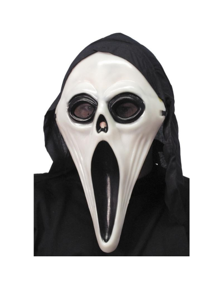 Masque fantôme hurlant phosphorescent + cagoule | Accessoires