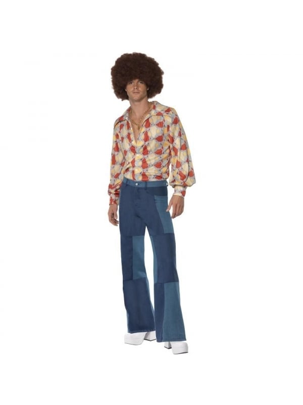 Pantalon Patte d'eph années 70 Homme (pantalon aspect jean's)