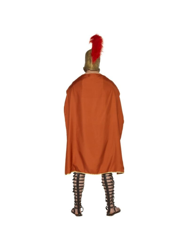 Costume de gladiateur Deluxe (costume doré avec cape,  tunique, cuirasse et jupe en latex) | Déguisement