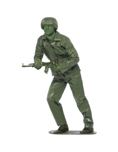 Costume soldat jouet de plomb vert