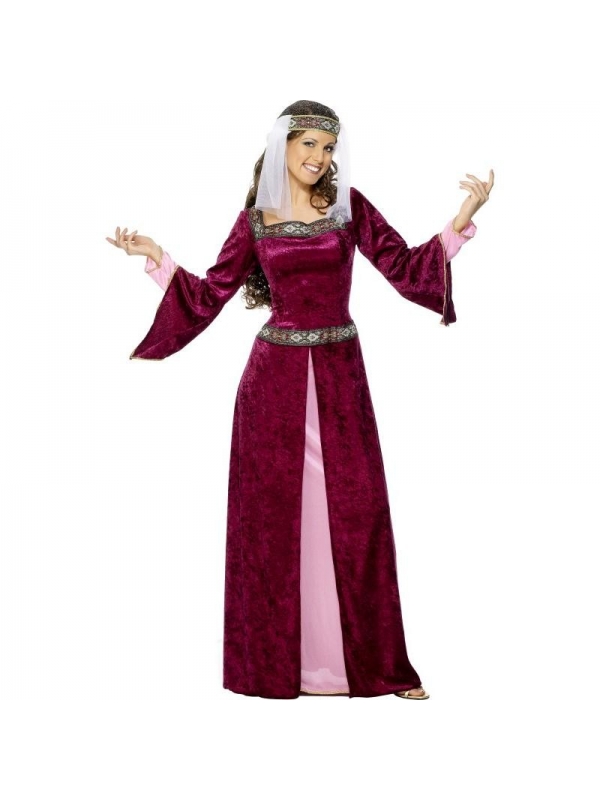 Costume médiéval pourpre Marion | Déguisement
