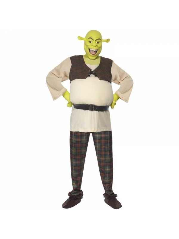 Costume Shrek (haut, pantalon, masque et gants)