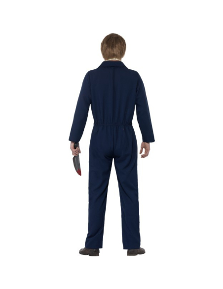 Déguisement H20 Michael Myers Bleu (combinaison, masque latex, couteau) | Déguisement