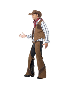 Costume cow-boy (gilet, jambières, bandana et chapeau) 2