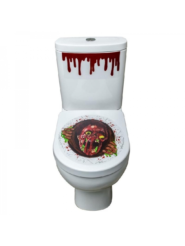 Autocollant zombie pour toilettes | Décorations