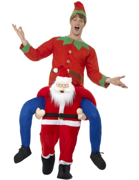 Déguisement Porté par Père Noël Adulte (combinaison)
