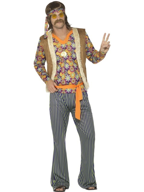 Déguisement hippie homme années 60