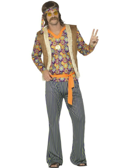 Déguisement hippie homme années 60