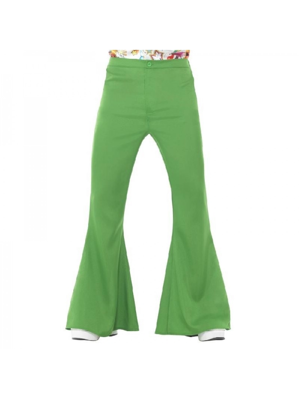 Pantalon pattes d'éléphant vert | Déguisement