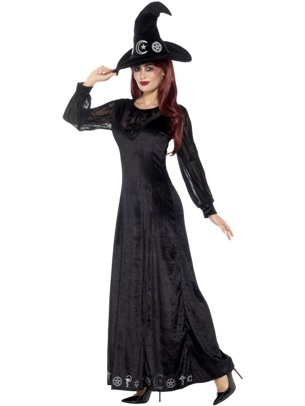 Déguisement adulte sorcière (robe et chapeau)