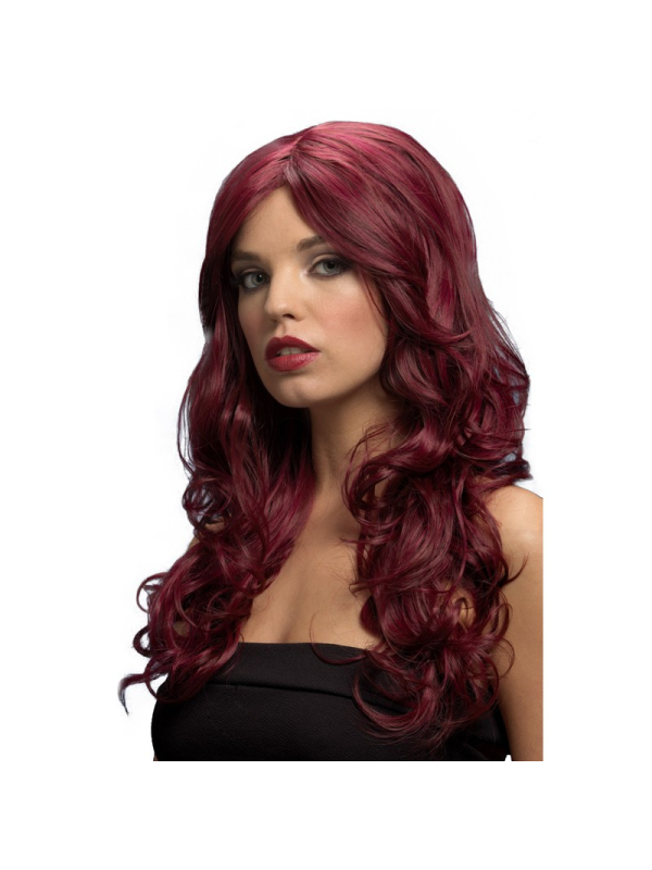 Perruque Fever Nicole rouge, 66 cm