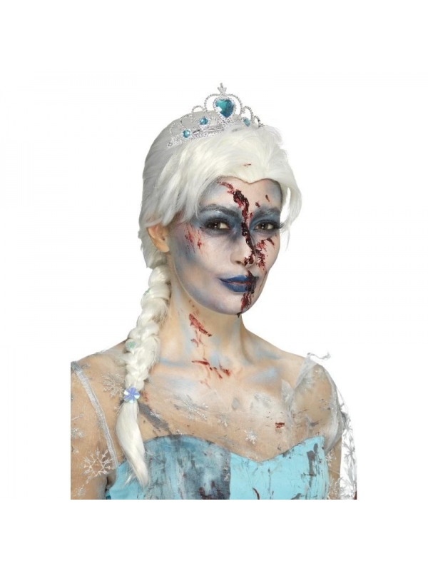 Perruque de princesse des glaces zombies | Accessoires