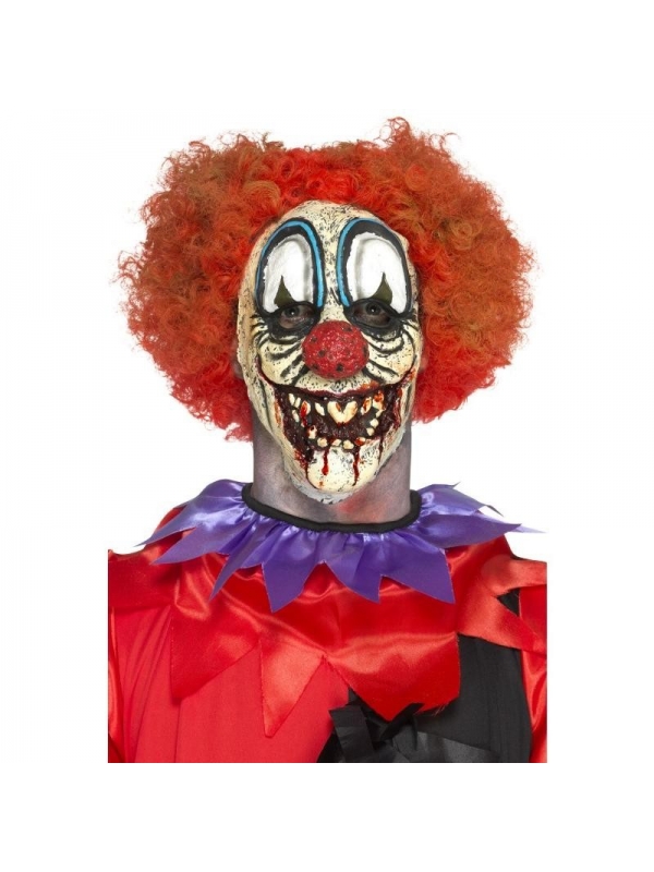 Masque tête de clown (prothèse en mousse latex et adhésif)