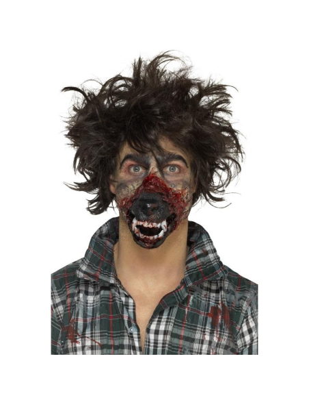 Bouche de loup-garou (prothèse en mousse latex avec adhésif) | Accessoires